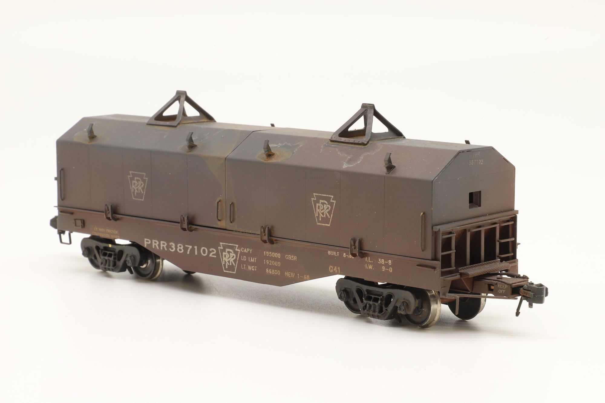 Railworks Ltd. HO Brass PRR G-41 '387102', Weathered