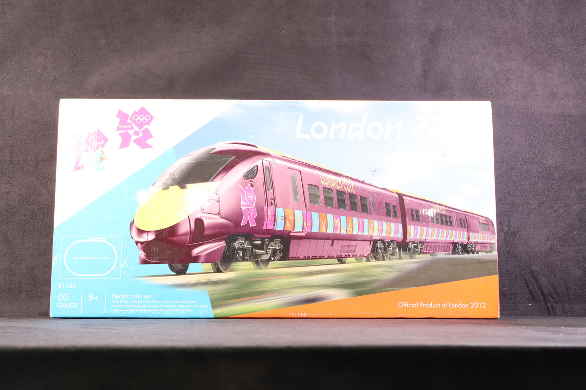 Hornby OO R1153 London 2012 Trainset 3 Car Hitachi Javelin London 2012 Olympics/Paralympics Purple Livery