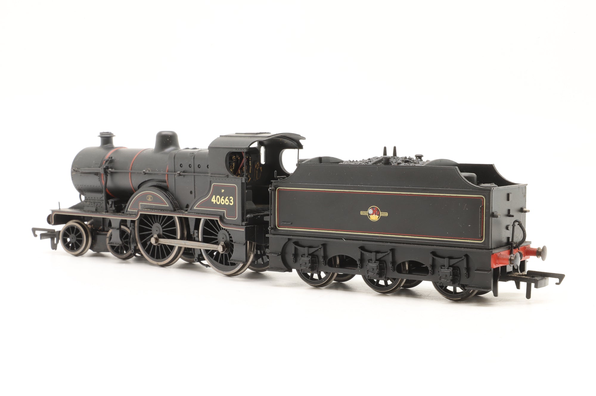 WORKSHOP Hornby OO R3028 Class 2P 40663 in Lined BR Black w/ Late Crests