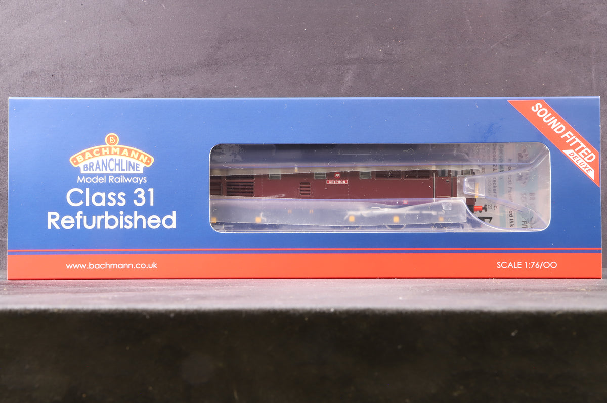 Bachmann OO 35-820KSFX Class 31/1 Refurbished &#39;31190&#39; &#39;Gryphon&#39; WCRC Maroon Excl. Bachmann Collectors Club Ltd Ed 22/ 175 DCC Sound