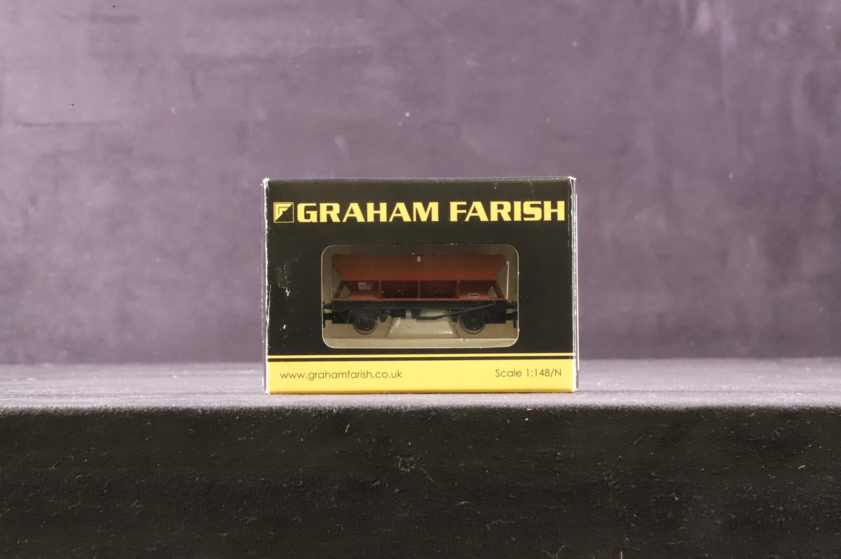 Graham Farish N Rake Of 5 HSA Hopper Wagons BR Bauxite Inc. 373-502Ax3 &amp; 502Bx2