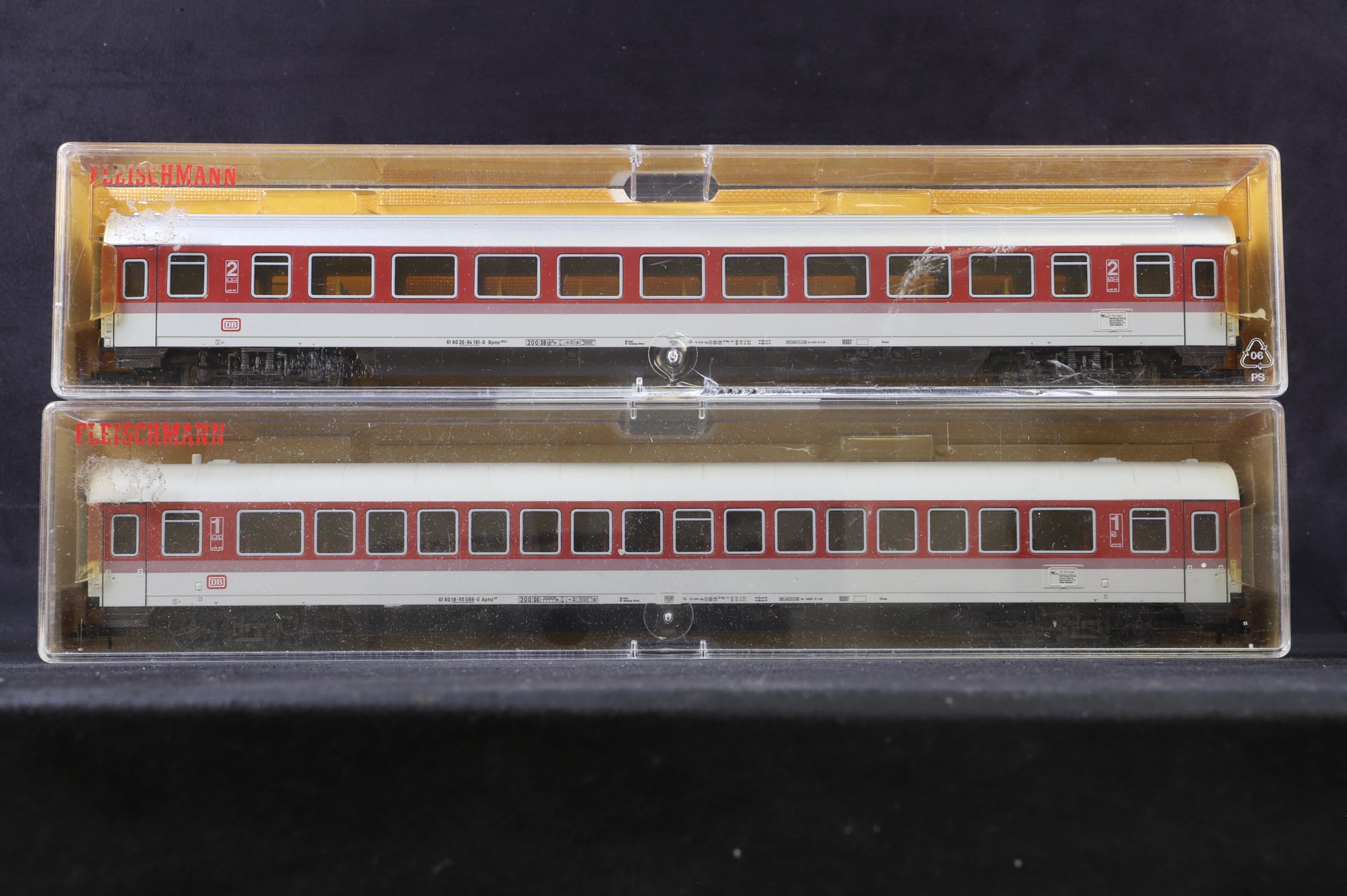 Fleischmann HO Rake Of 5 DB IC Coaches Inc. 5111, 5113, 5114, 5117 & 5678