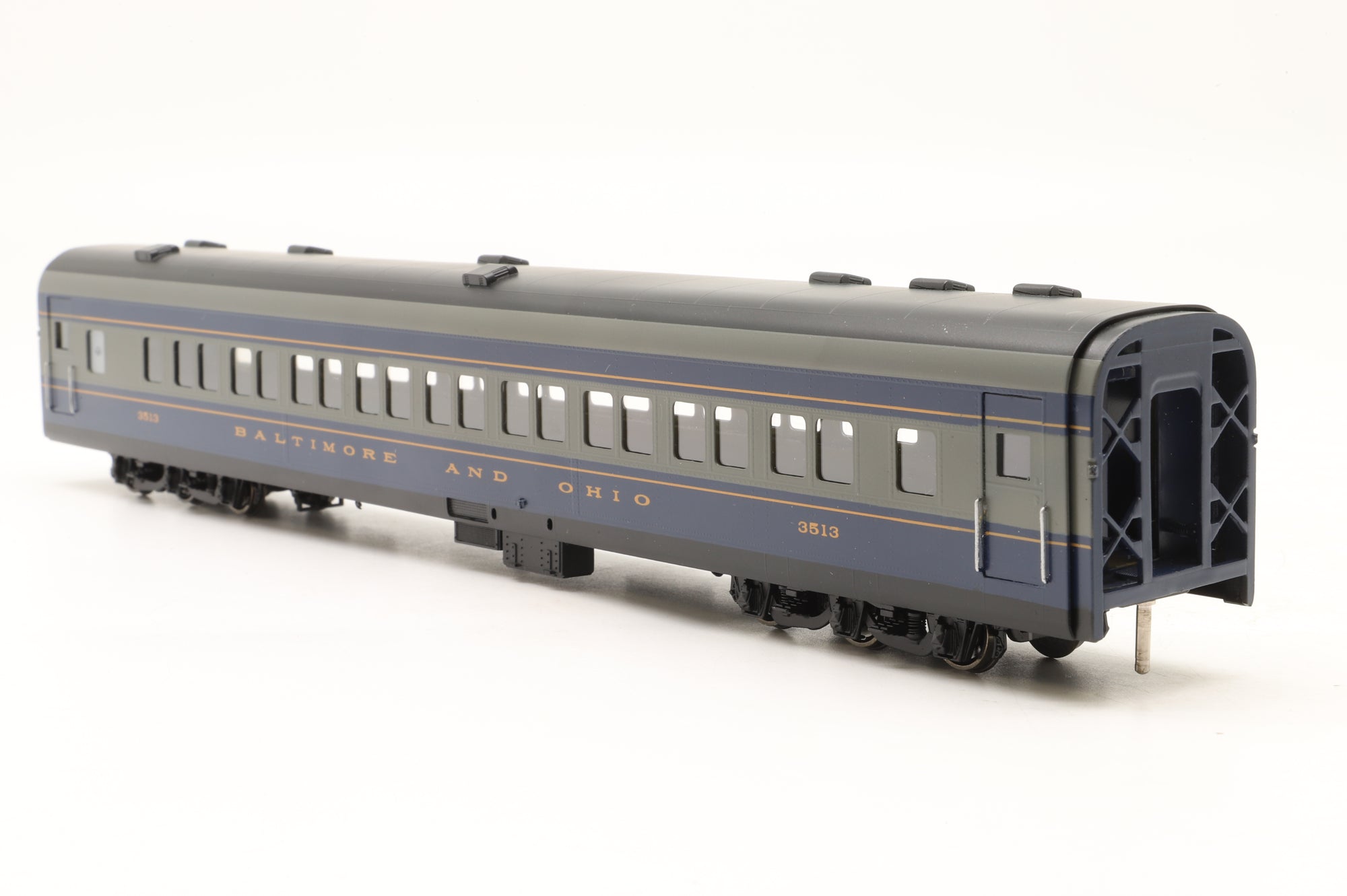 MTS Imports HO Brass Baltimore & Ohio Passenger Car Set 'The Royal Blue' Factory Painted
