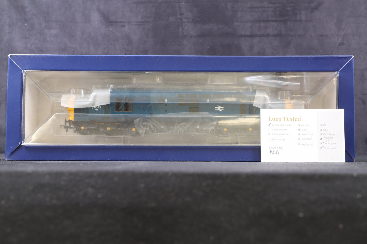 Bachmann OO 32-783DS Class 37/0 &#39;37049&#39; BR Blue DCC Sound