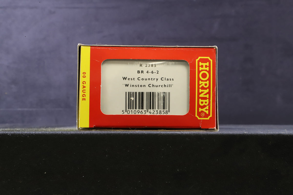 Hornby OO R2385 West Country Class &#39;34051&#39; &#39;Winston Churchill&#39; BR Green L/C