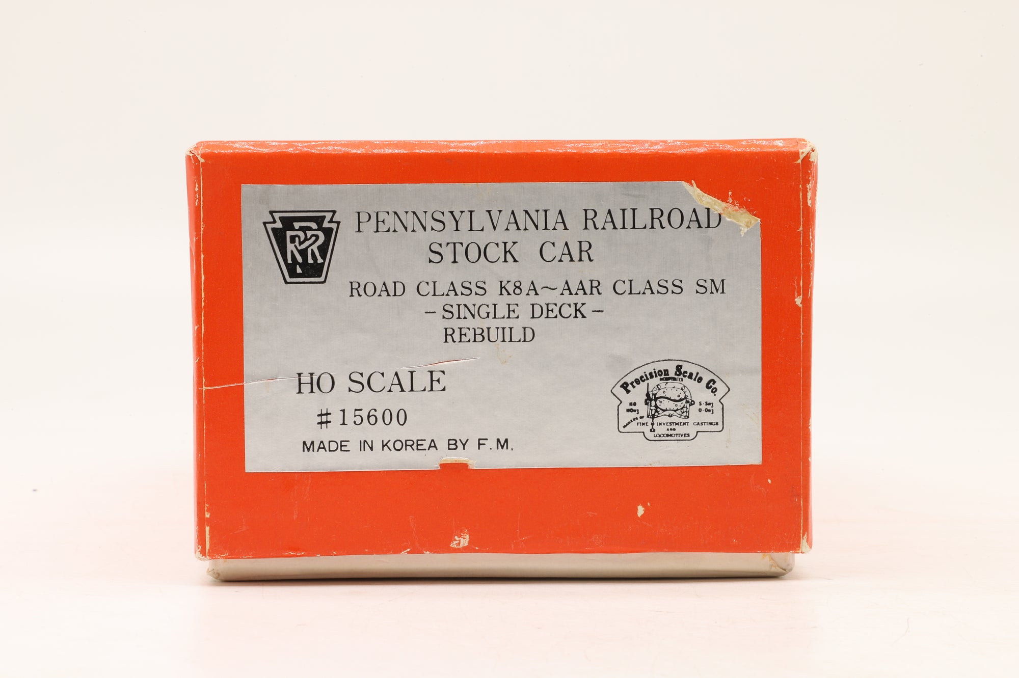 Iron Horse HO Brass 15600 K8A/AAR Class Single Deck Stock Car – Unpainted