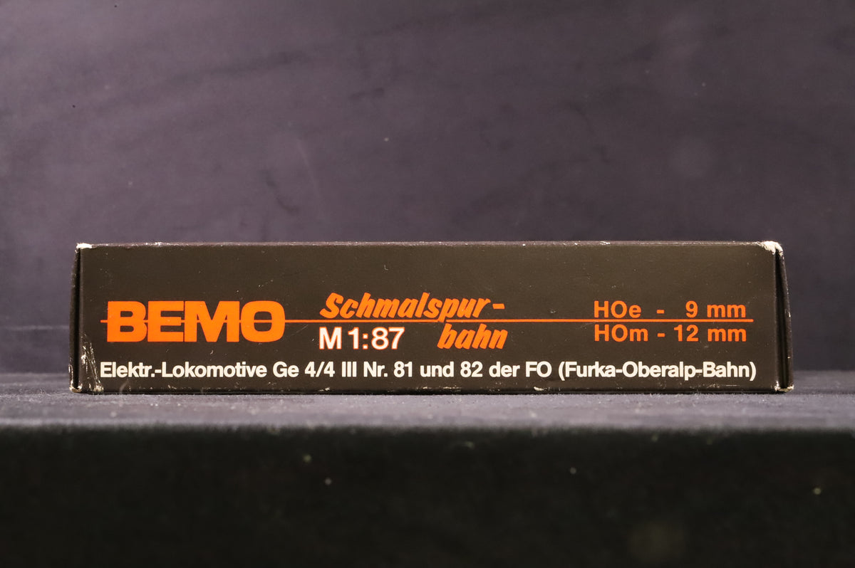 Bemo HOm 1250 201 GE 4/4 81 in Furka-Oberalp Livery