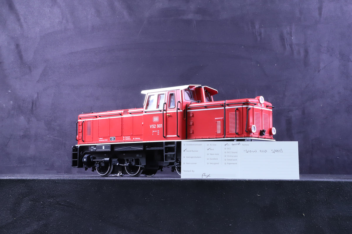 LGB G Scale 23510 DB Diesel Locomotive &#39;V52 901&#39; DC &amp; DCC Sound