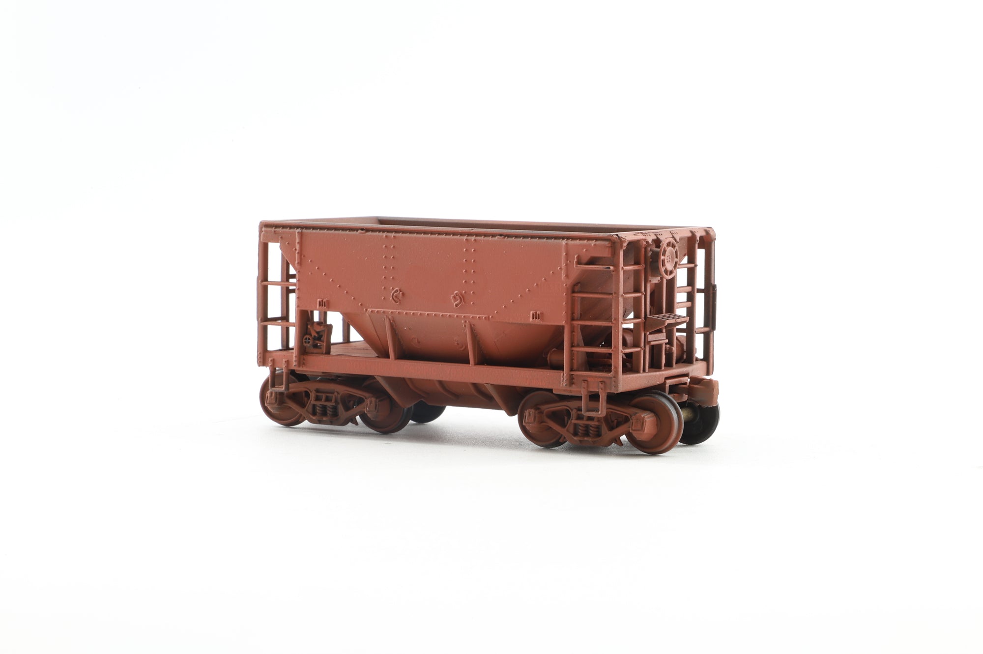 Walthers HO 932-4455 12-Pack of Ore Cars in Plain Brown - Pro-Customised/Weathered
