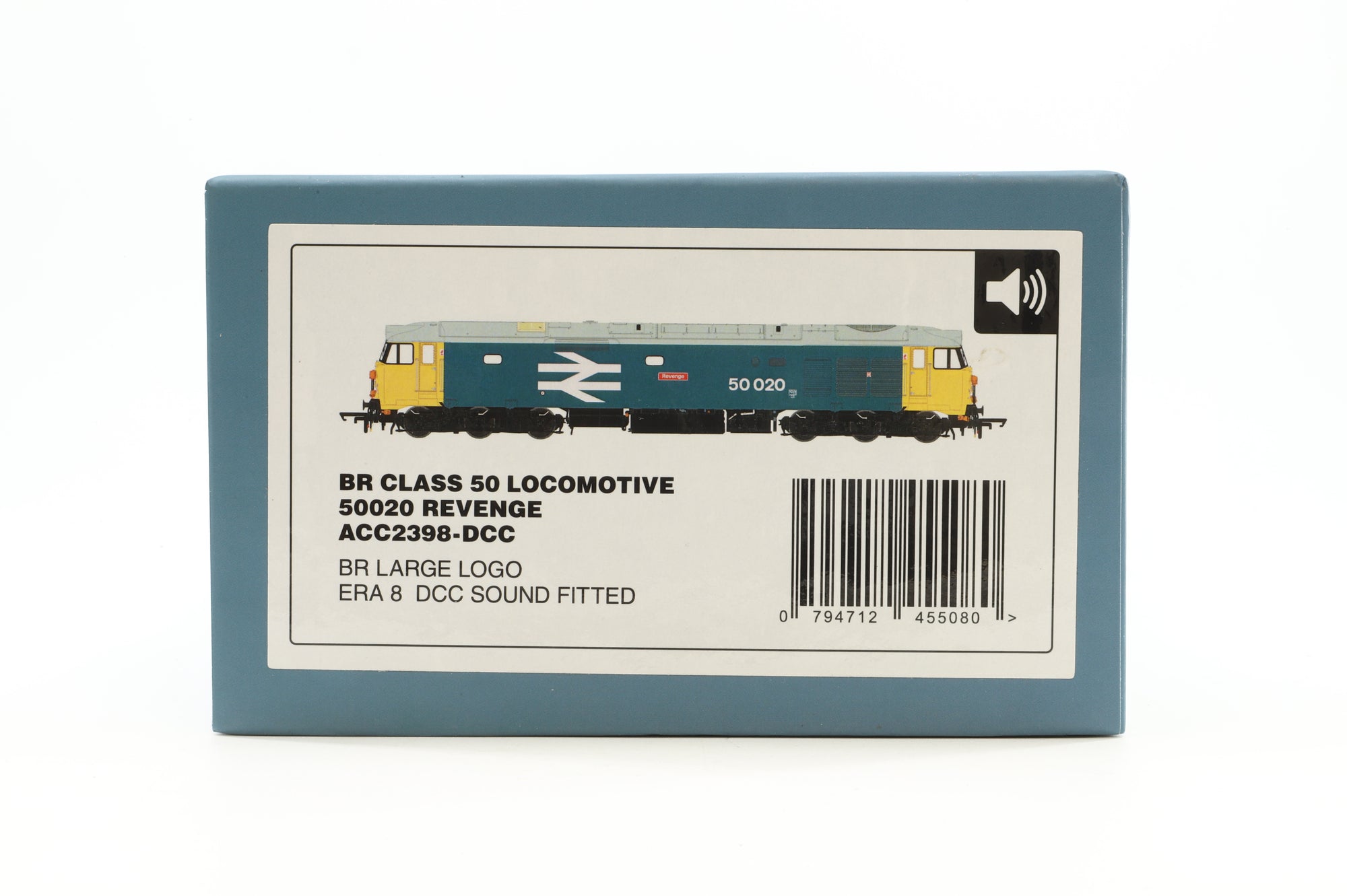 Accurascale OO ACC2398 BR Class 50 '50020' 'Revenge' BR Blue Large Logo DCC Sound