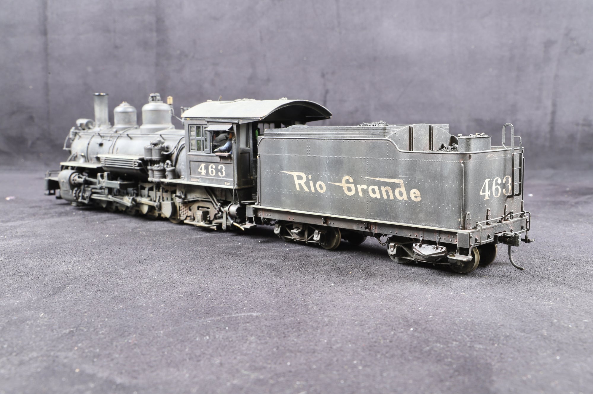 Kodama/PFM On3 K-27 2-8-2 D&RGW '463', Professionally Weathered & Detailed