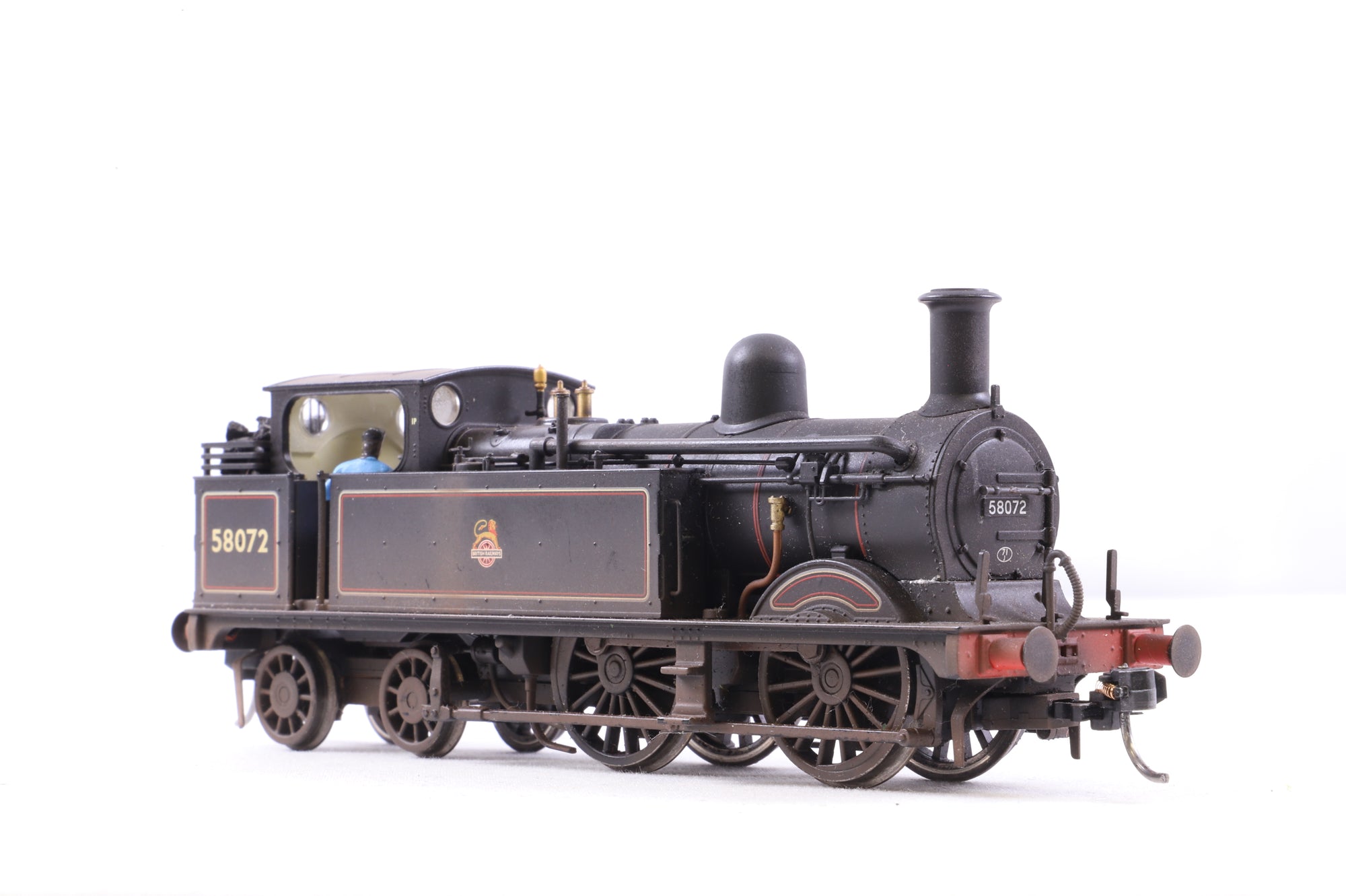 Bachmann OO 31-742SF Midland 1P Tank No.58072 in Lined BR Black w/ Early Crests - DCC Sound & TMC Weathered