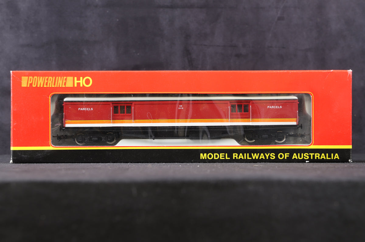 Powerline HO Rake of 3 Coaches NSW Candy Livery