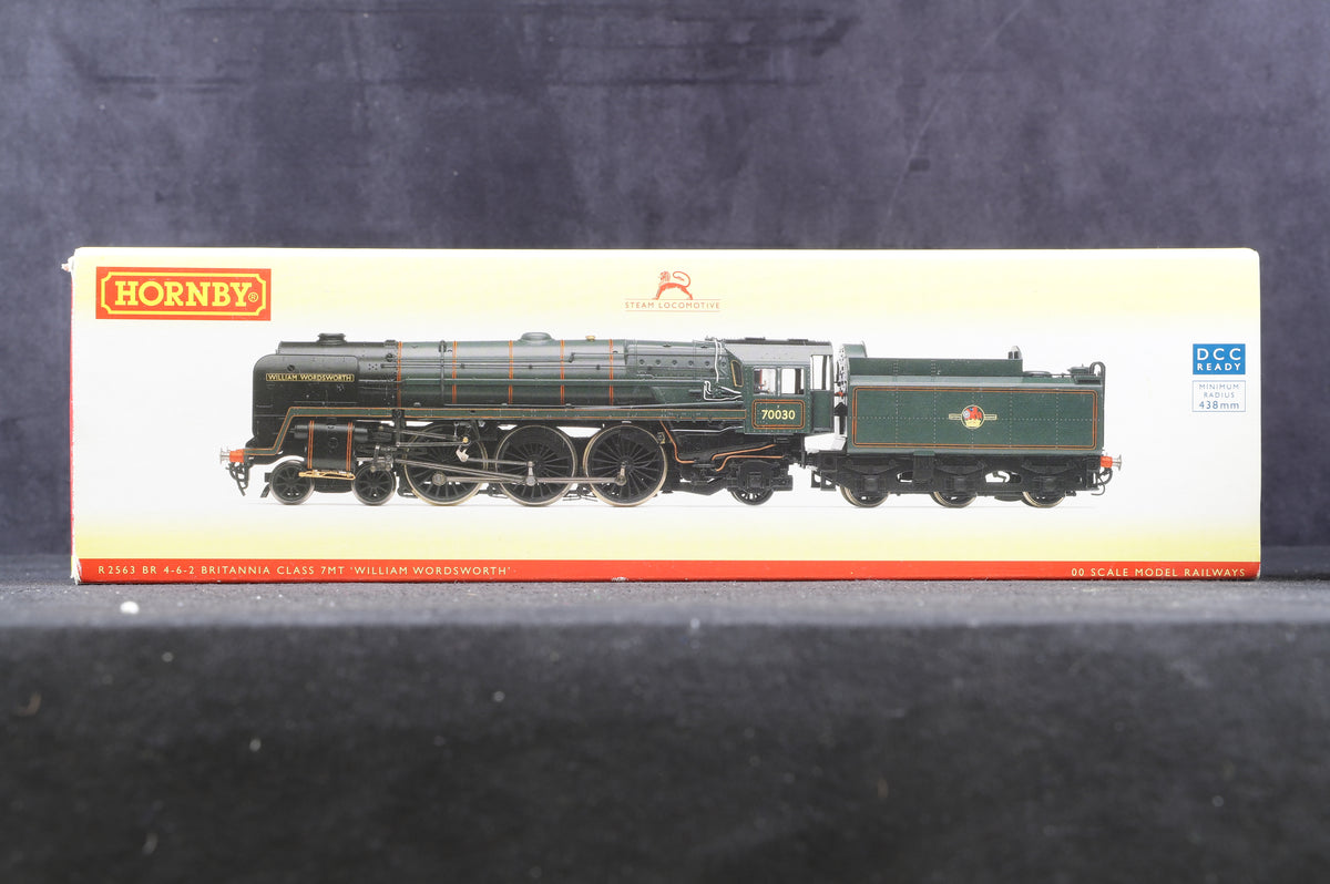 Hornby OO R2563 Class 7MT Britannia 4-6-2 70030 &quot;William Wordsworth&quot; in BR Green