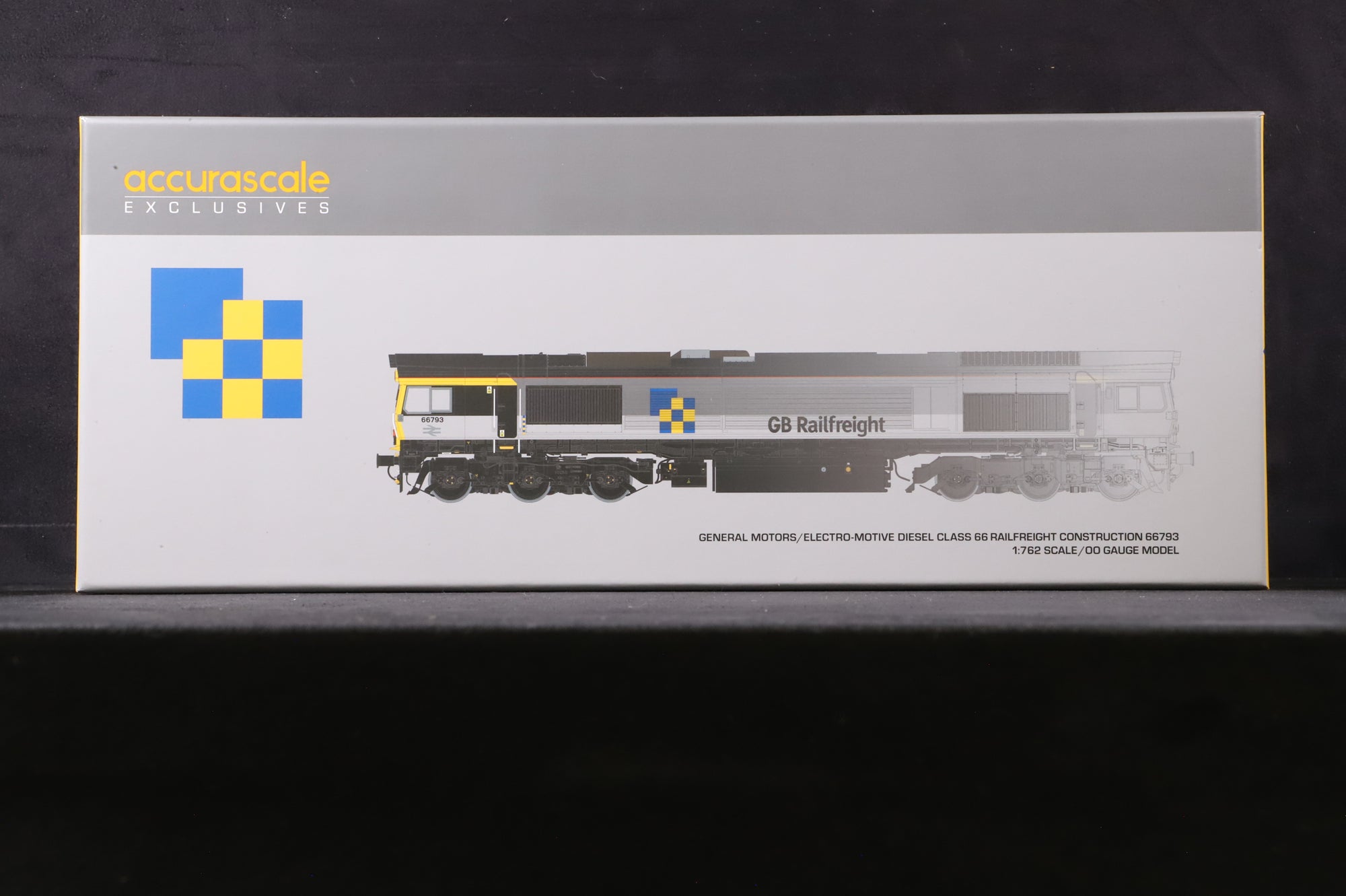 Accurascale OO ACC3029-DCC-EXL Class 66 66793 in GBRF/BR Railfreight Construction Heritage Livery - DCC Sound