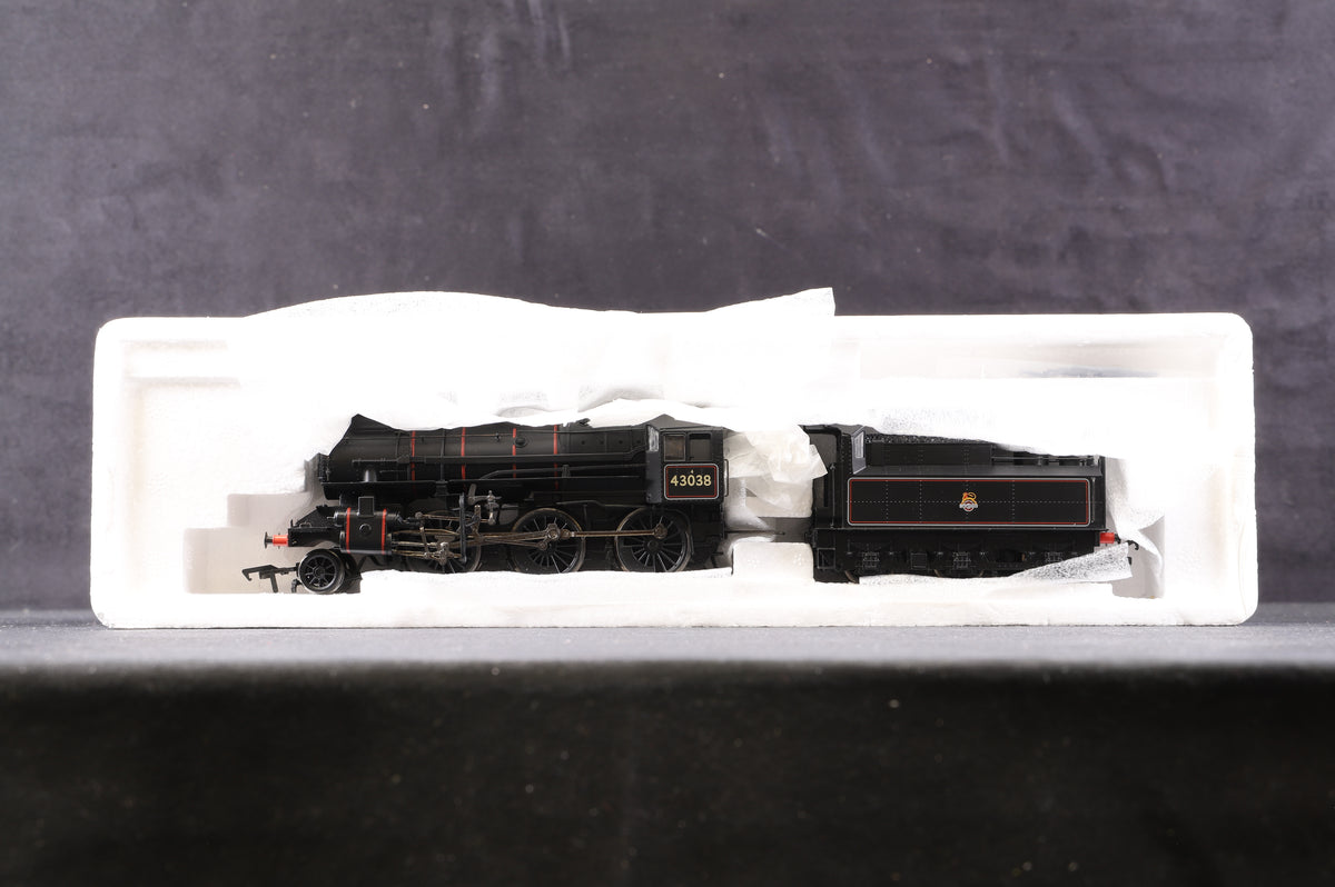 Bachmann OO 32-578 Ivatt Class 4 2-6-0 &#39;43038&#39; BR Lined Black D/Chimney E/Emblem