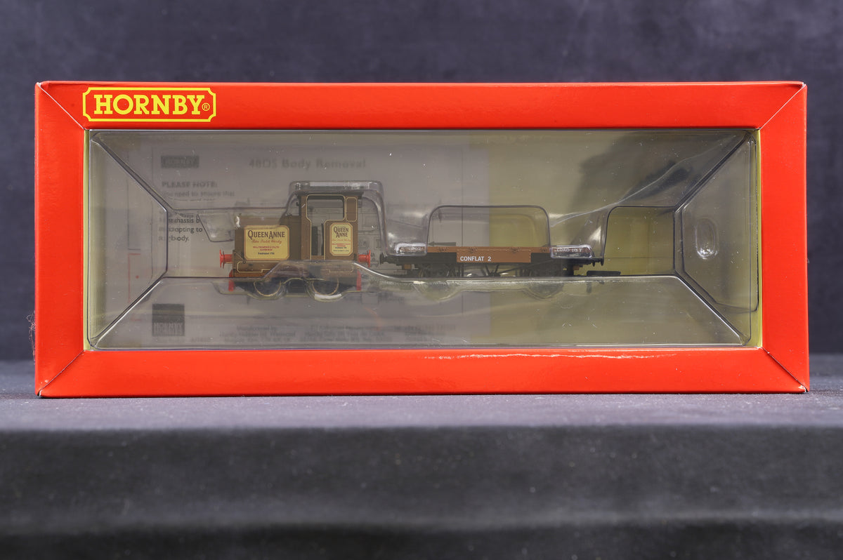 Hornby OO R3707 Ruston &amp; Hornsby 48DS and Flatbed Wagon Longmorn Distillery