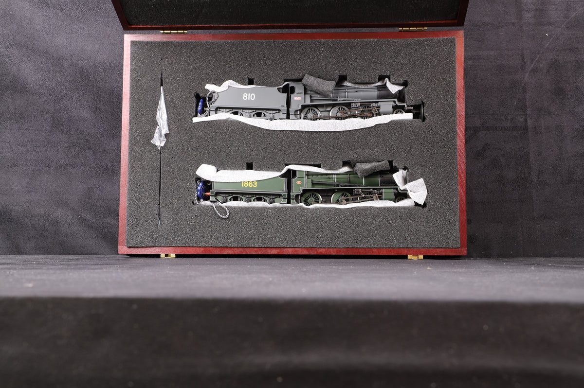 Bachmann OO 32-150 Kader 50th Limited Edition Anniversary Box Class N 2-6-0 Locomotives &#39;810&#39; SE &amp; CR Grey &amp; &#39;1863&#39; SR Green Ltd Ed 408/ 1000