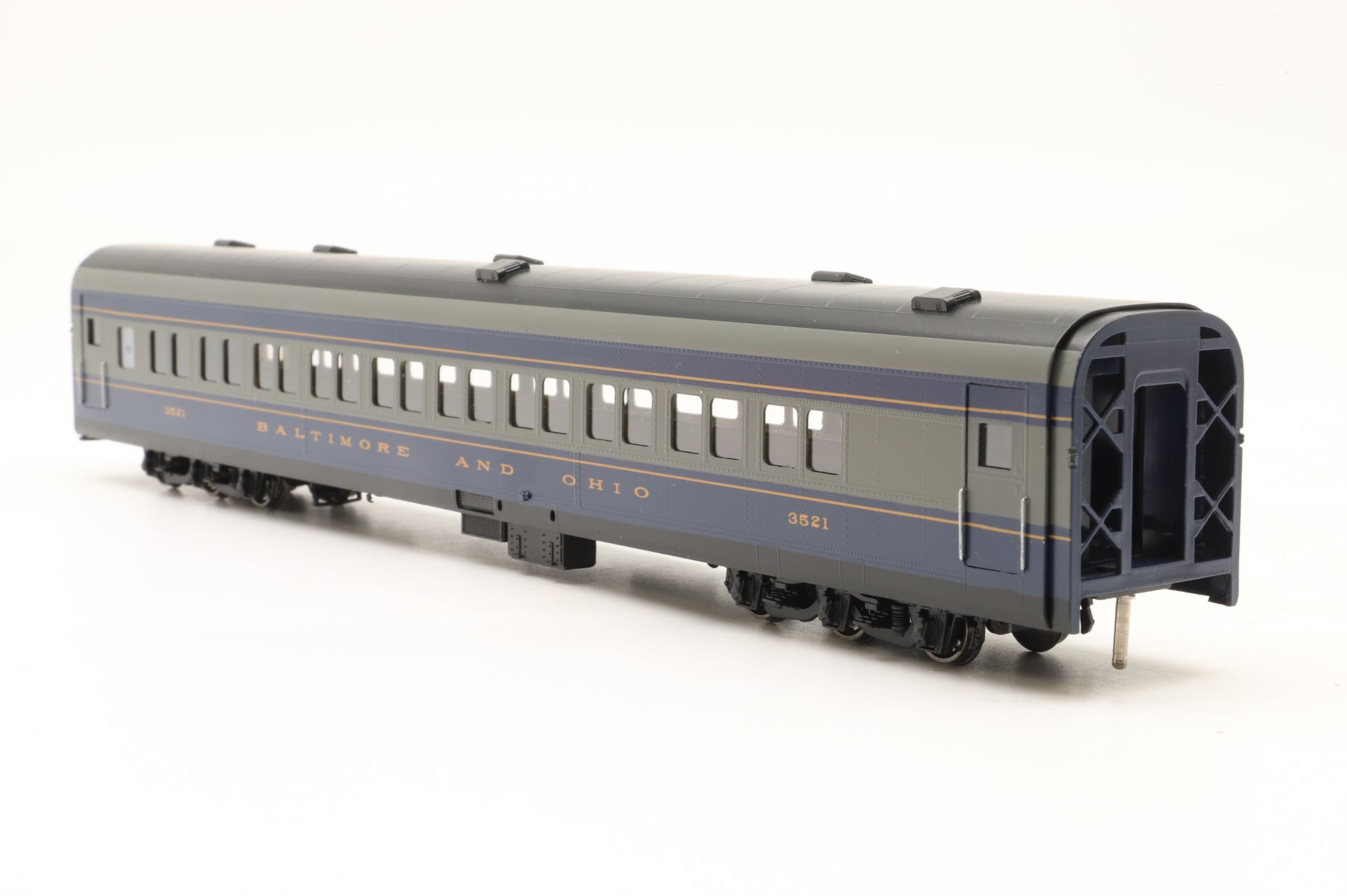 MTS Imports HO Brass Baltimore & Ohio Passenger Car Set 'The Royal Blue' Factory Painted
