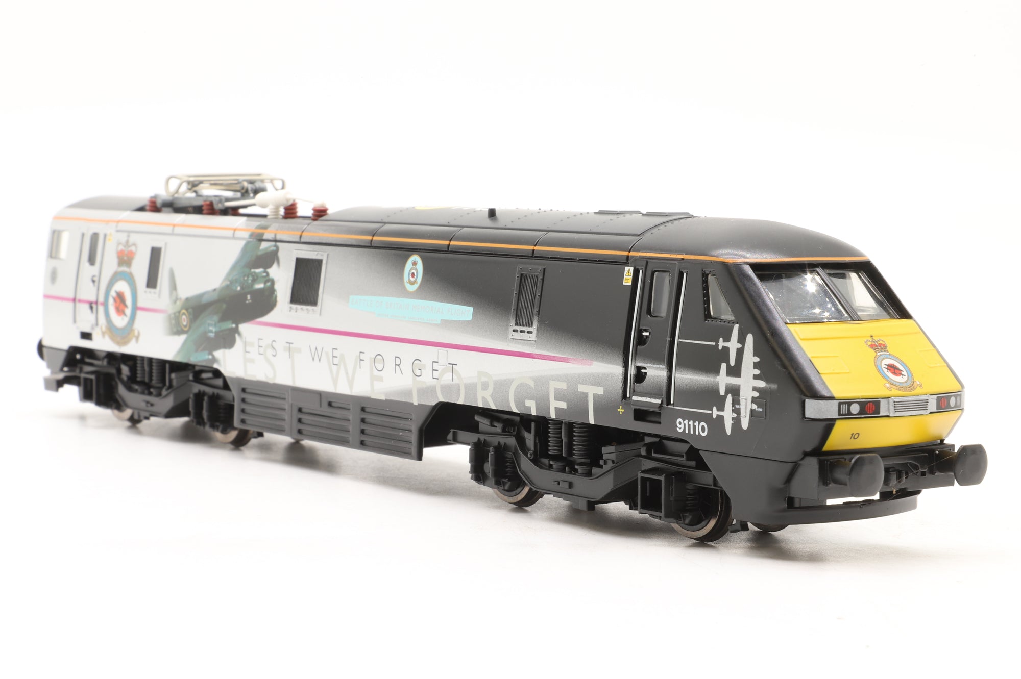 Hornby OO R3001 Class 91 '91110' 'Battle of Britain' East Coast Ltd Ed 522/1000 DCC Fitted
