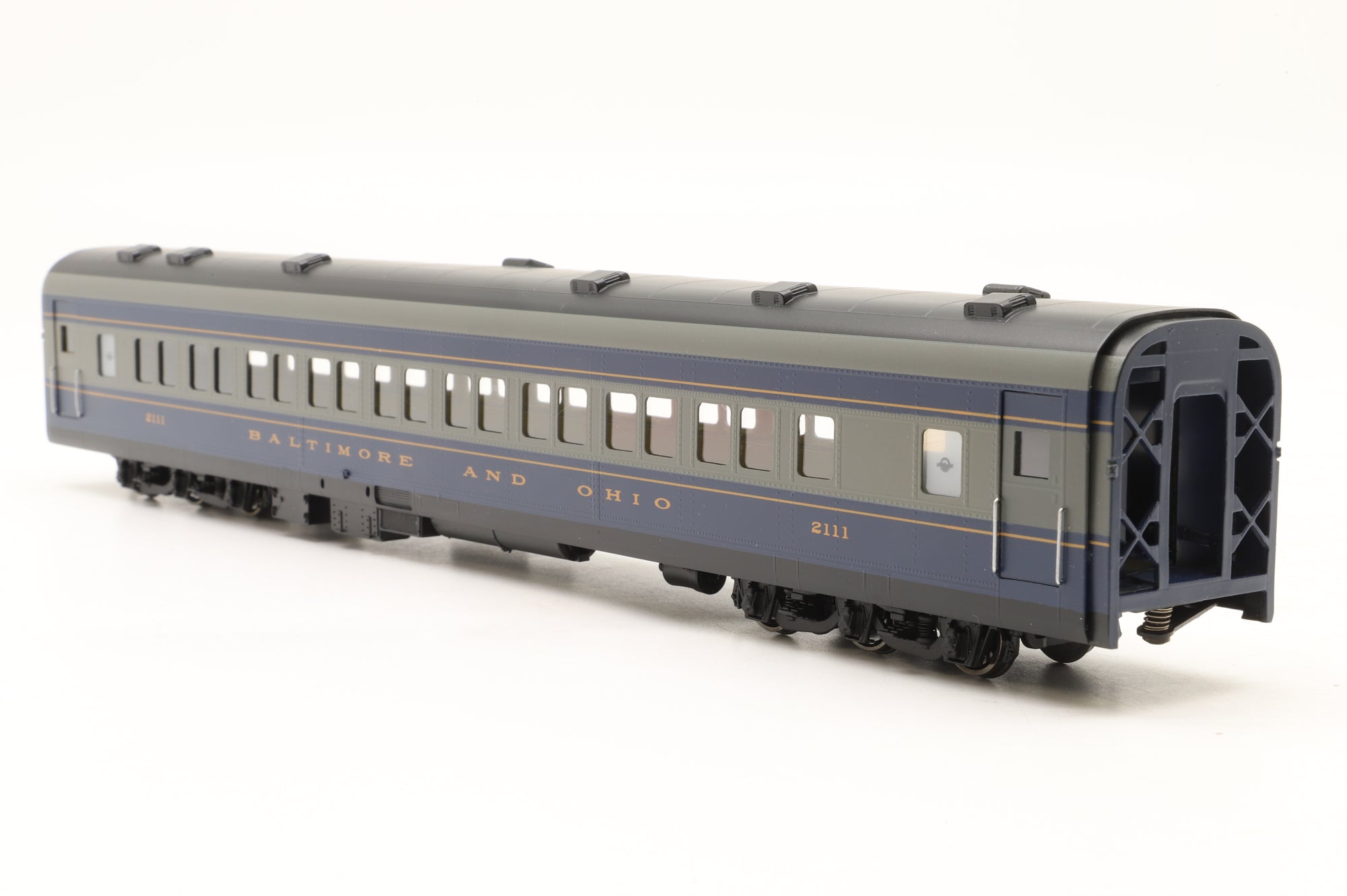 MTS Imports HO Brass Baltimore & Ohio Passenger Car Set 'The Royal Blue' Factory Painted