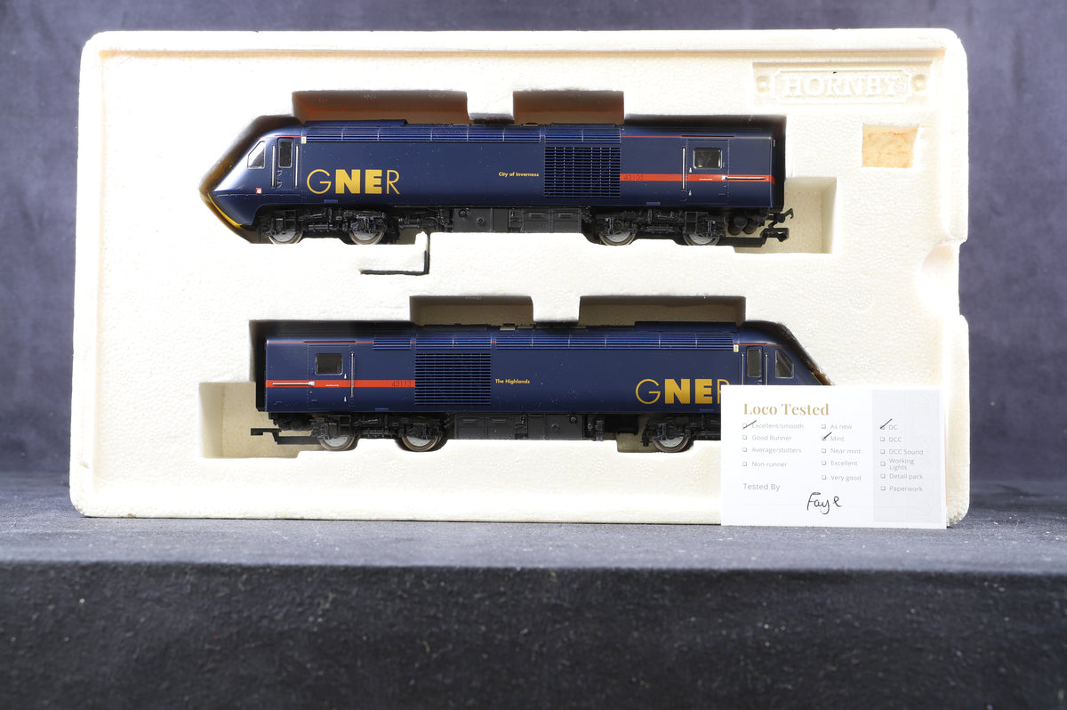 Hornby OO R2703 Class 43 HST Power Car Twin Pack &#39;GNER&#39;