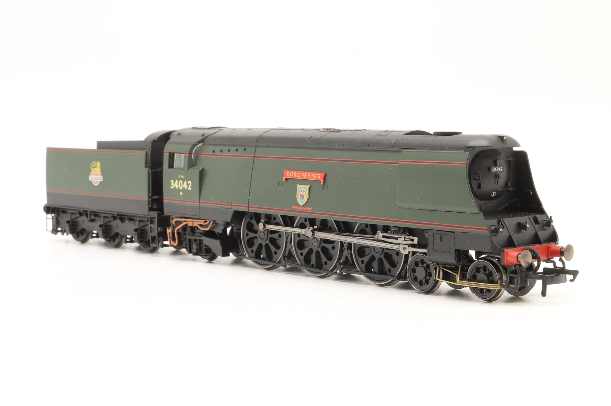 WORKSHOP Hornby OO West Country Class 34042 'Dorchester' in Lined BR Green w/ Early Crests