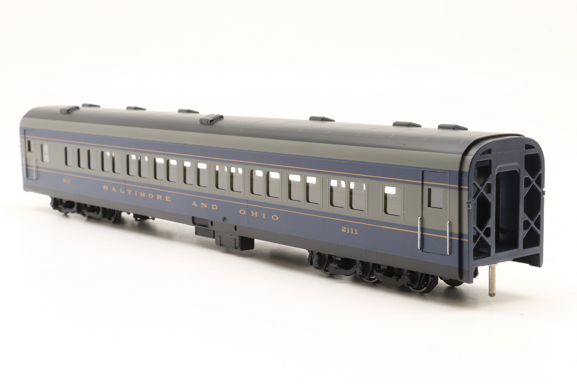 MTS Imports HO Brass Baltimore & Ohio Passenger Car Set 'The Royal Blue' Factory Painted