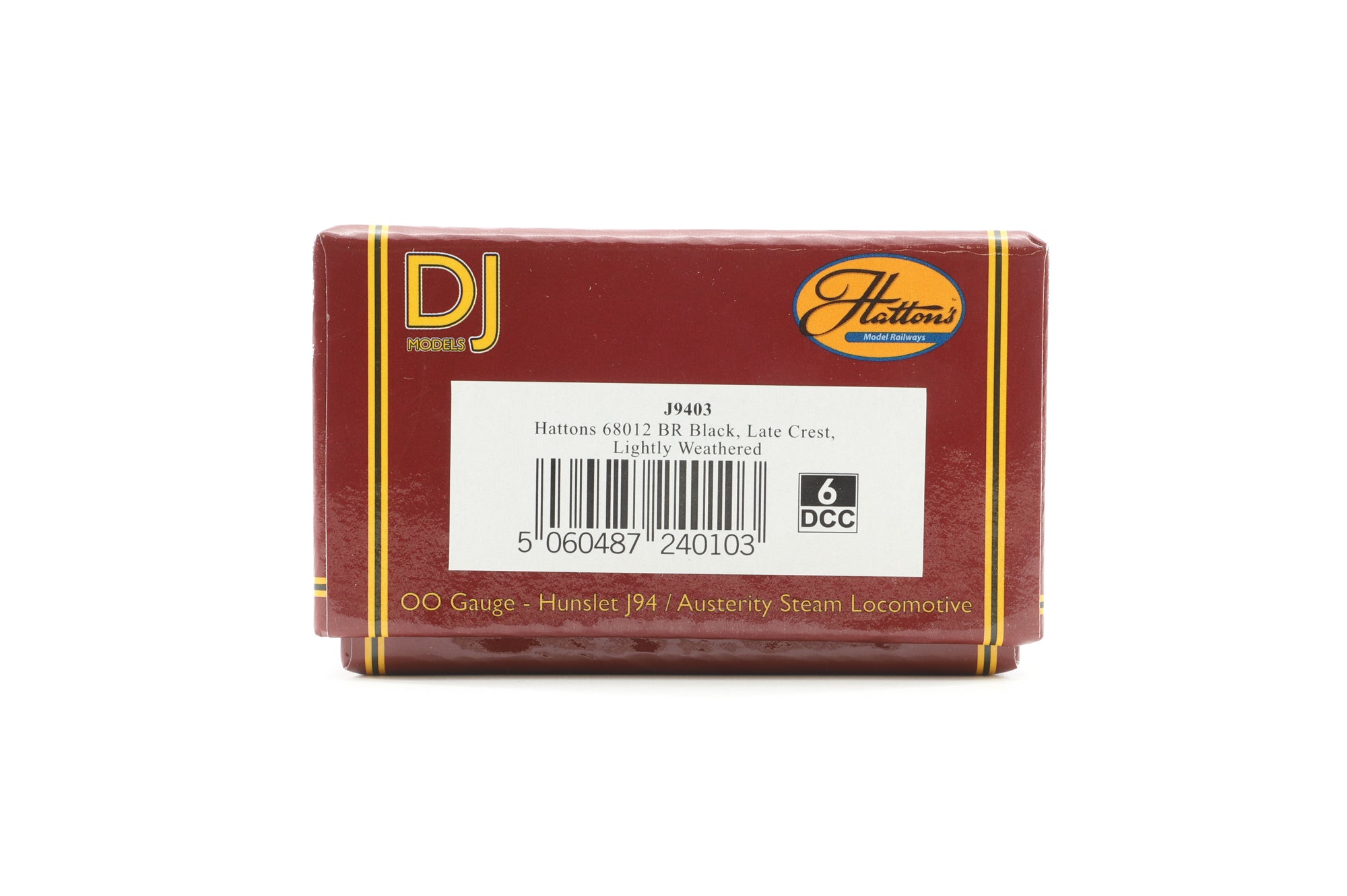 DJ Models/Hattons OO J9403 Hunslet J94 Noo.6812 in BR Black w/ Late Crests - Lightly Weathered