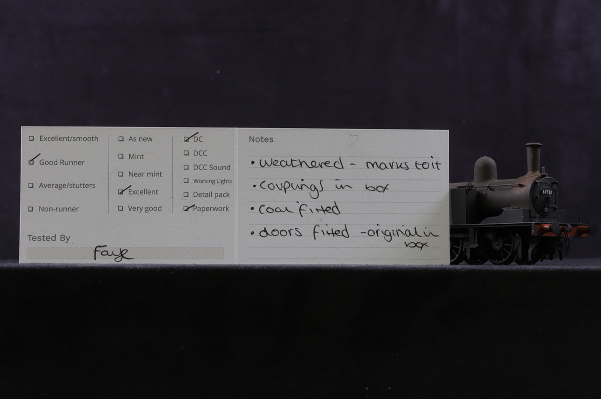 Bachmann OO 31-061 LNER J72 Class &#39;68733&#39; BR Black E/C Weathered