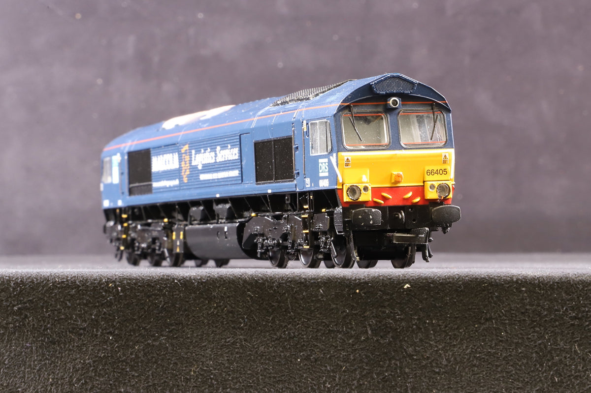 Bachmann OO 32-729 Class 66 Diesel &#39;66405&#39; Blue Malcolm Logistics Services, DCC Sound
