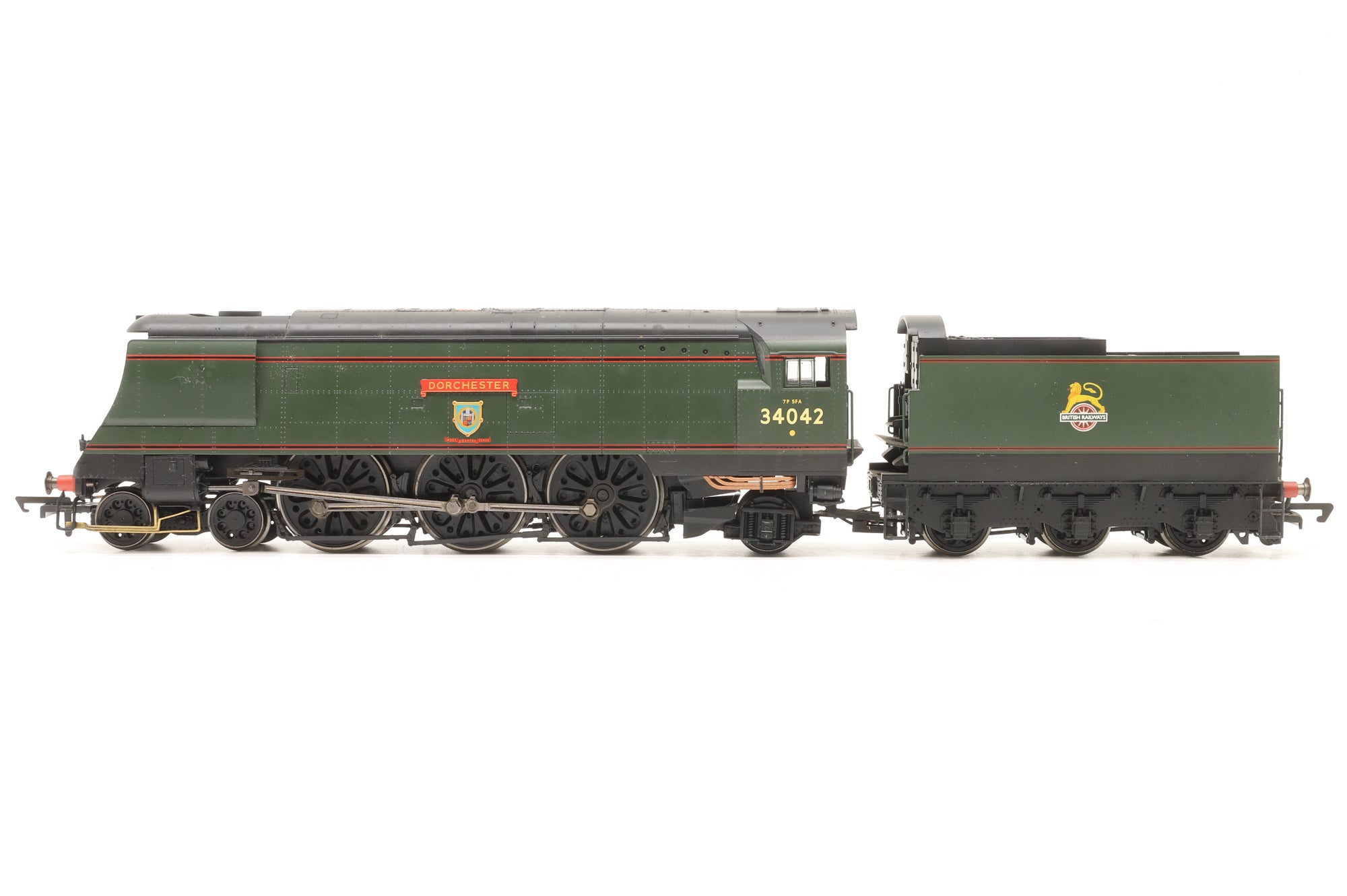 WORKSHOP Hornby OO West Country Class 34042 'Dorchester' in Lined BR Green w/ Early Crests