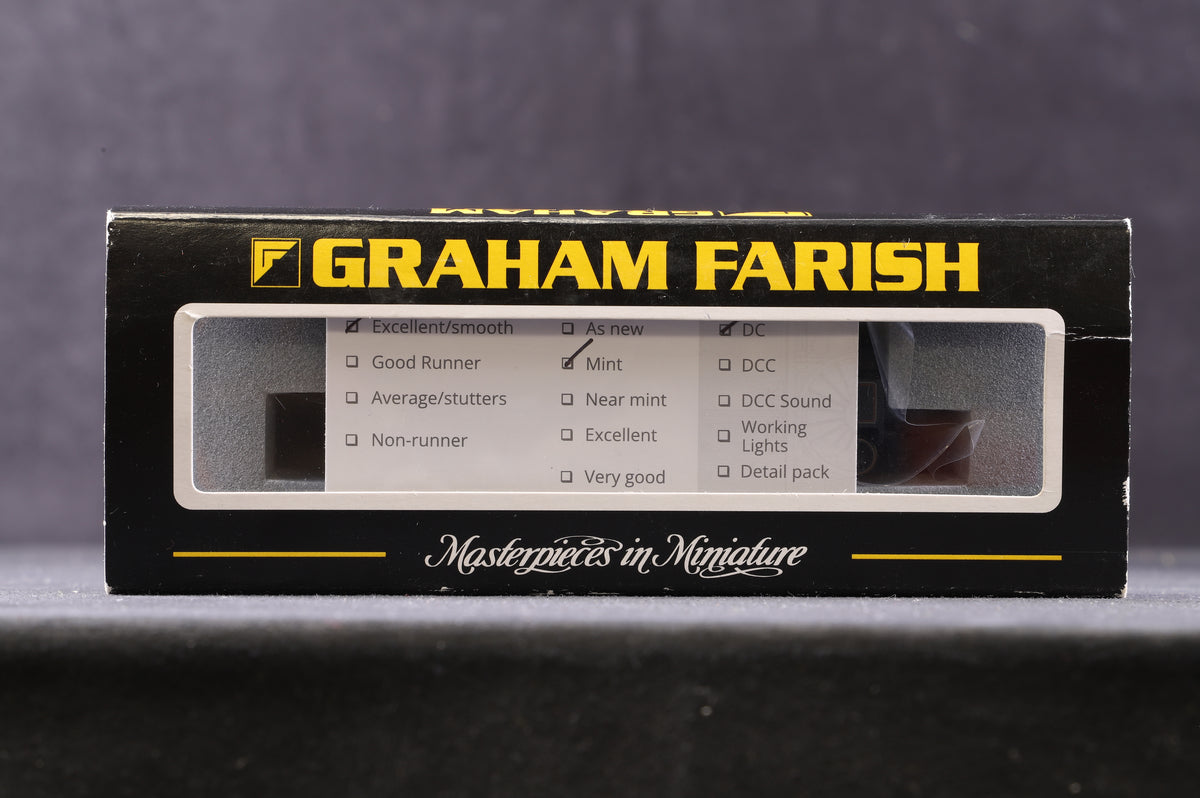 Graham Farish N 372-530 4MT Tank &#39;80048&#39; BR Lined Black E/Emblem, Weathered