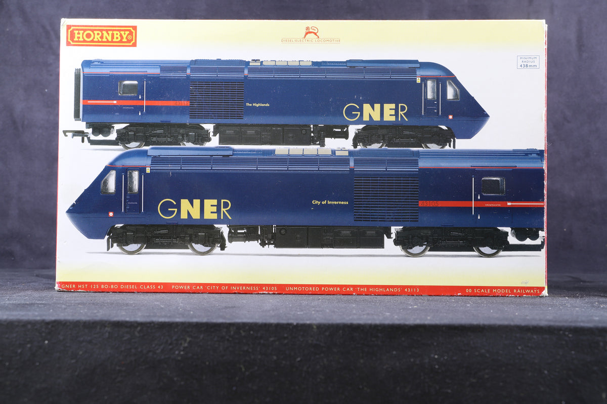 Hornby OO R2703 Class 43 HST Power Car Twin Pack &#39;GNER&#39;