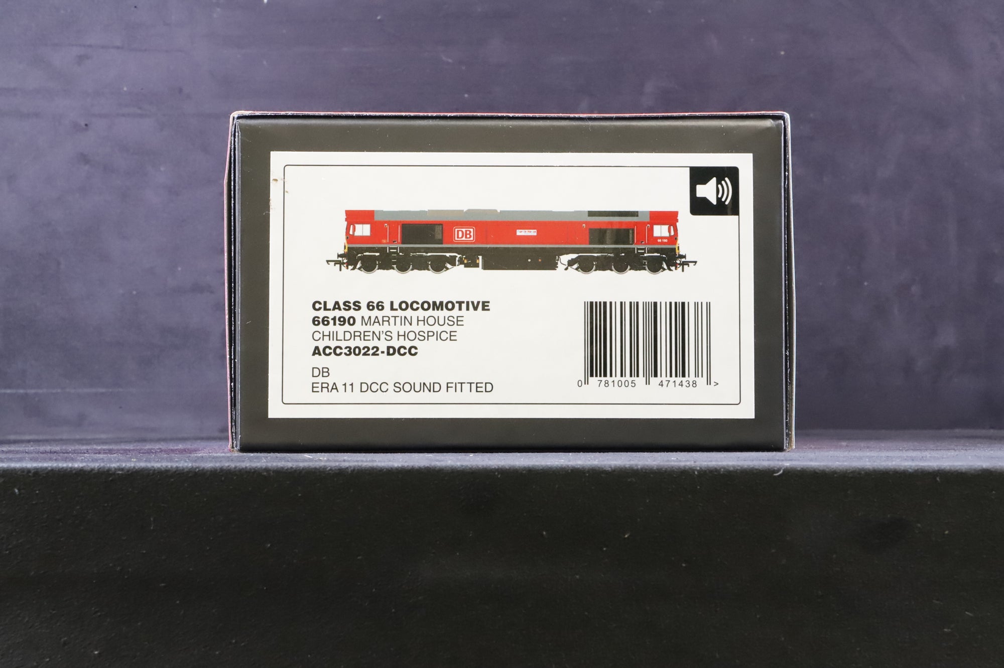 Accurascale OO ACC3022-DCC Class 66 66190 'Martin House Children's Hospice' in DB Red - DCC Sound
