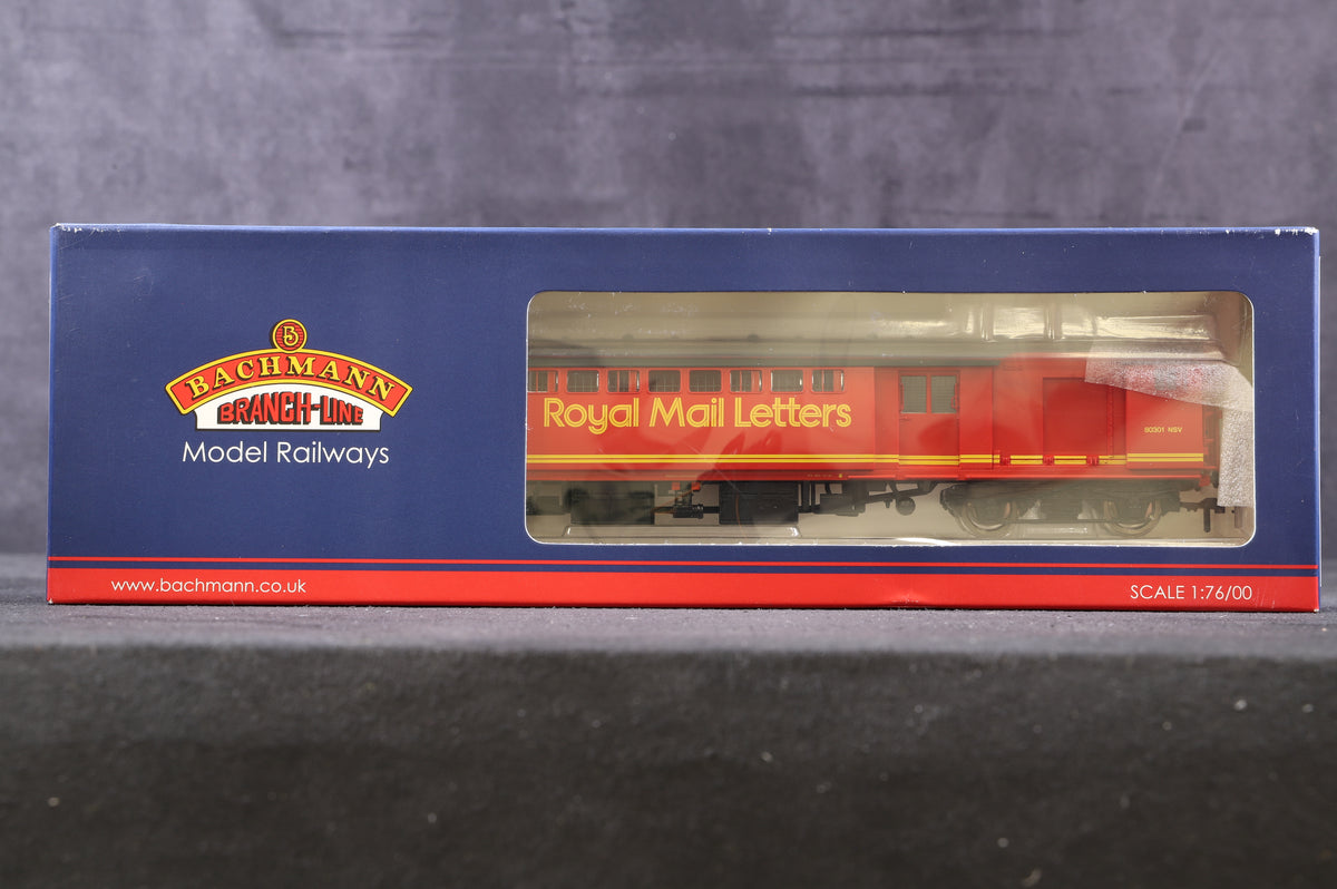 Bachmann OO 39-430 BR MK1 POS Coach Post Office Sorting Van Royal Mail Letters Red