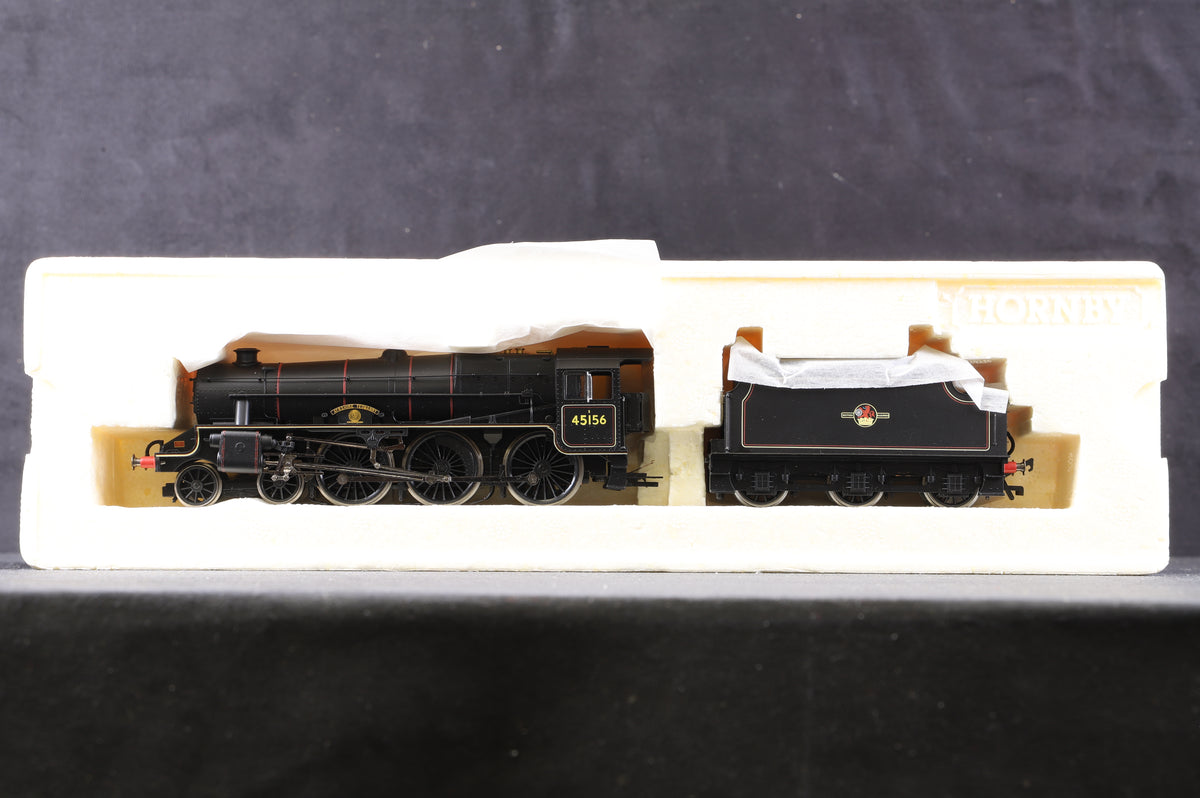 Hornby OO R2555 4-6-0 Class 5MT &#39;Ayrshire Yeomanry&#39; &#39;45156&#39; BR Lined Black L/C