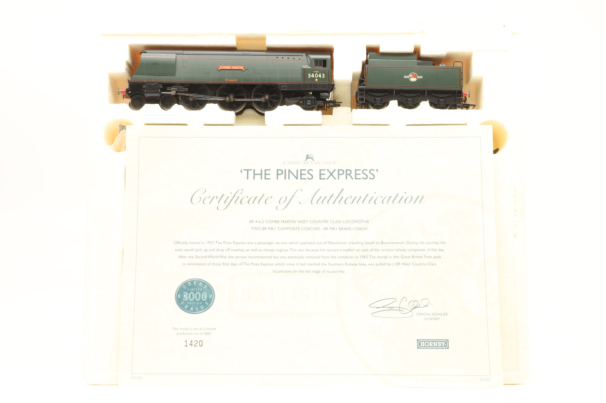 Hornby OO R2436 'The Pines Express' Great British Train Pack Limited Edition 1420/3000