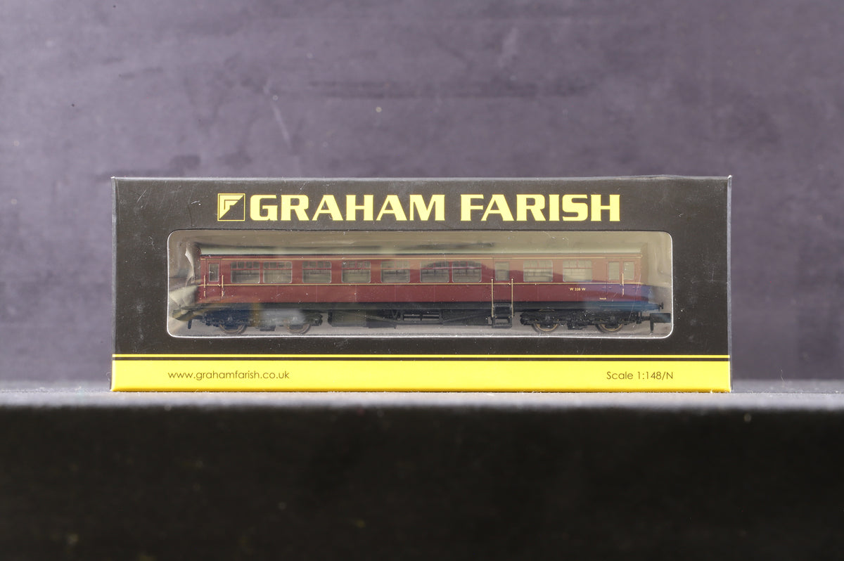 Graham Farish N 374-611 BR Auto Trailer Maroon Lined