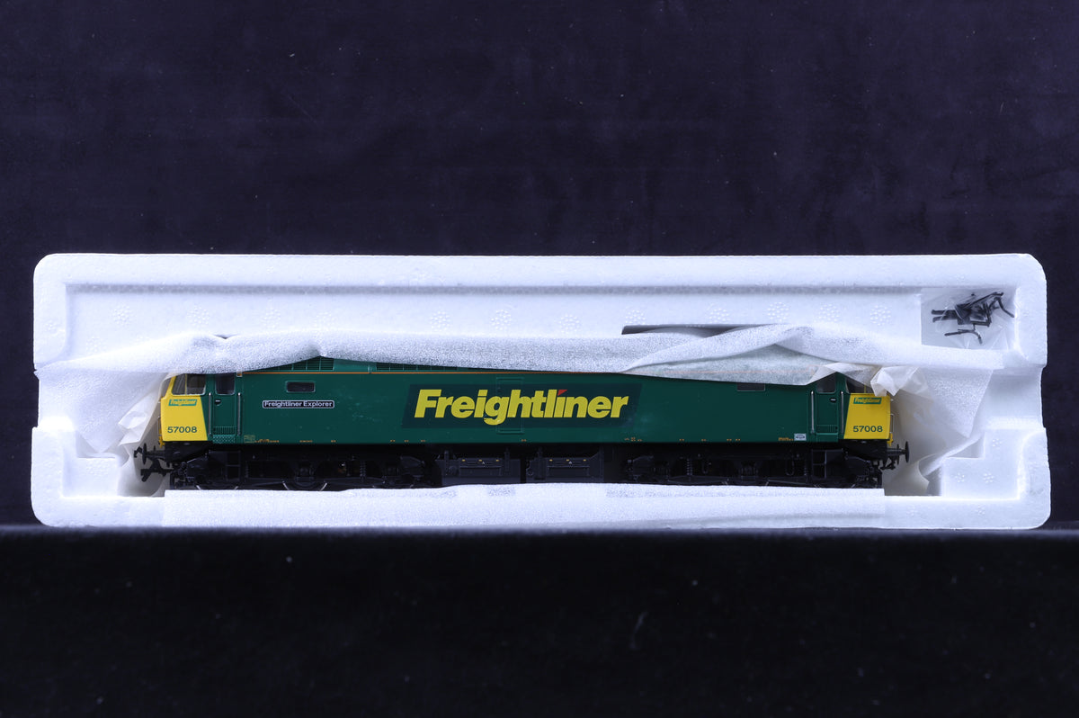 Bachmann OO 32-750 Class 57 57008 &#39;Freightliner Explorer&#39; in Freightliner Livery