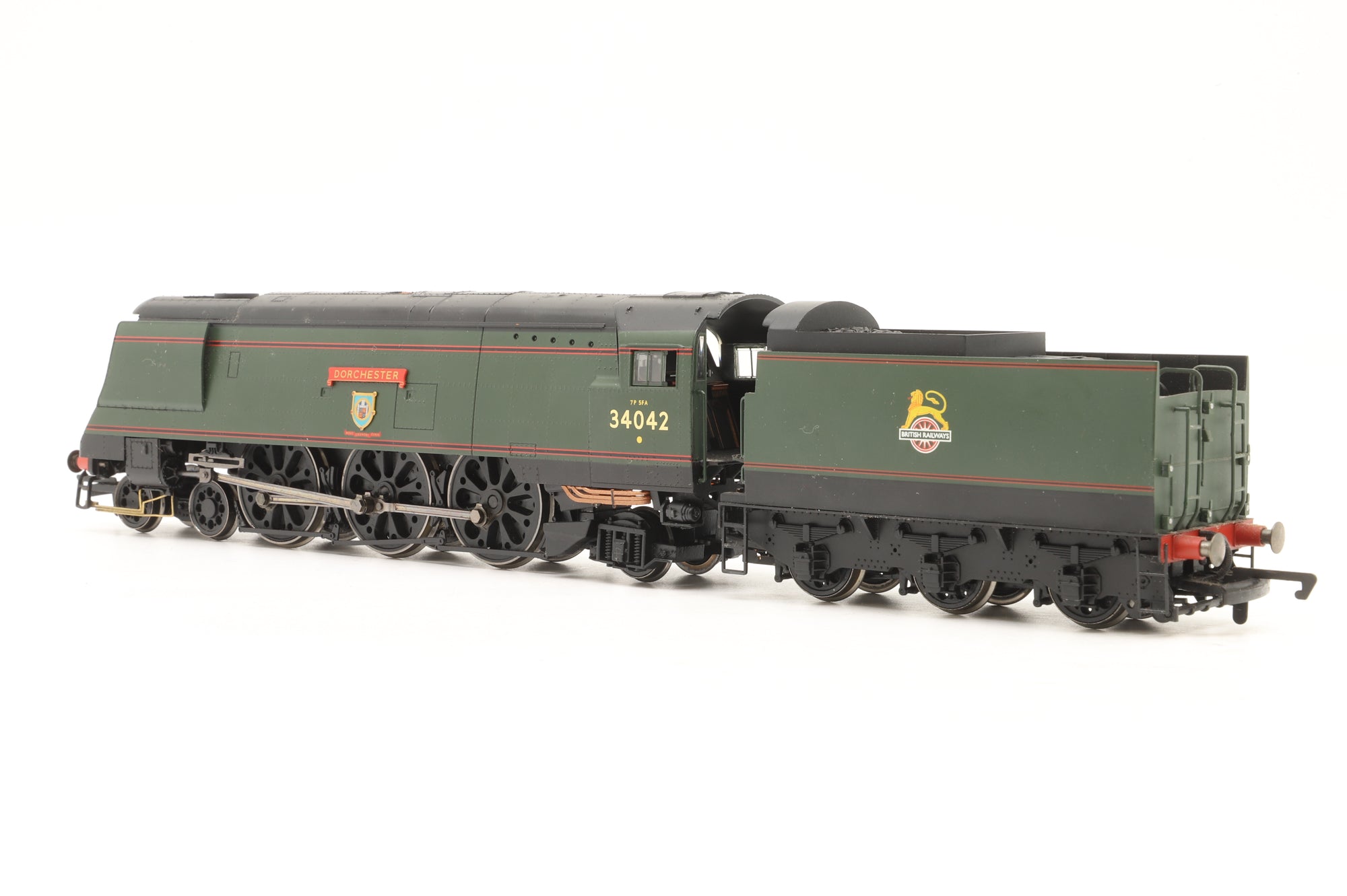 WORKSHOP Hornby OO West Country Class 34042 'Dorchester' in Lined BR Green w/ Early Crests
