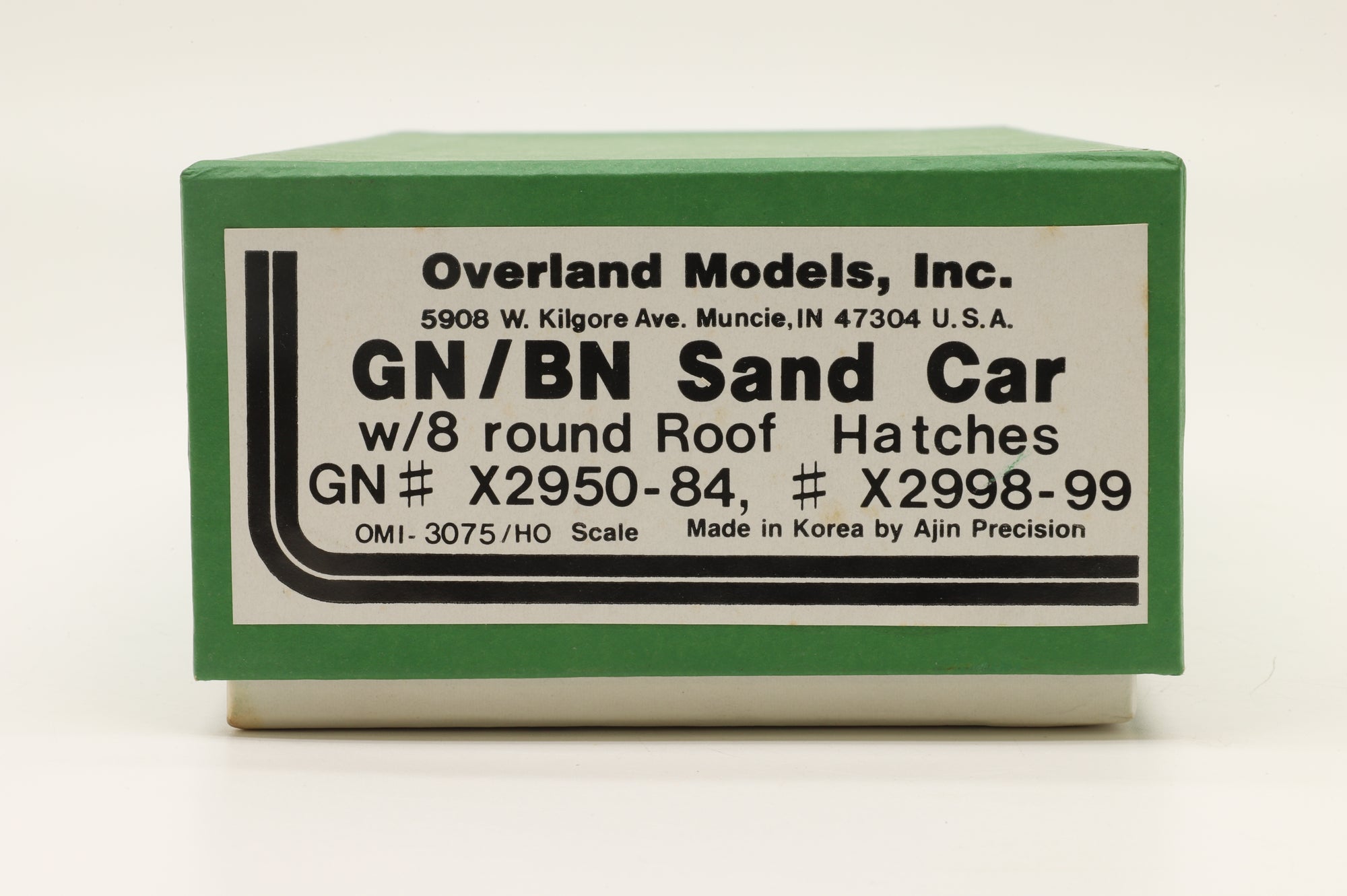 Overland Models HO Brass OMI-1075 GN/ BN Sand Car Unpainted