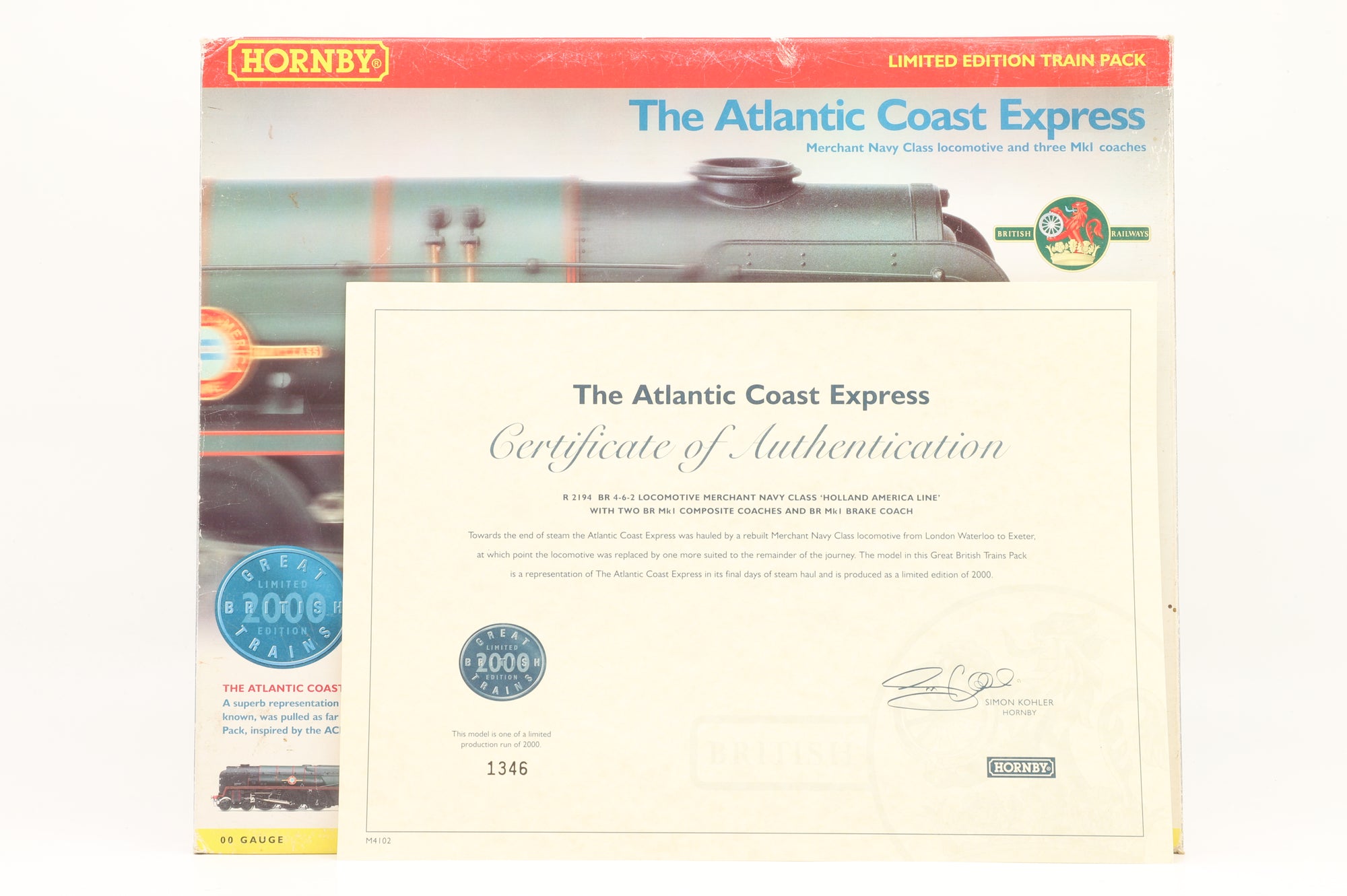 Hornby OO R2194 The Atlantic Coast Express Train Pack Ltd Ed 1346/ 2000