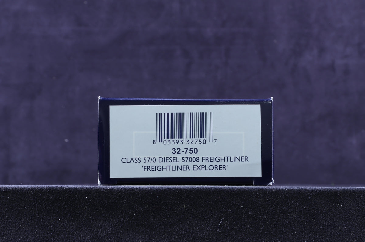 Bachmann OO 32-750 Class 57 57008 &#39;Freightliner Explorer&#39; in Freightliner Livery