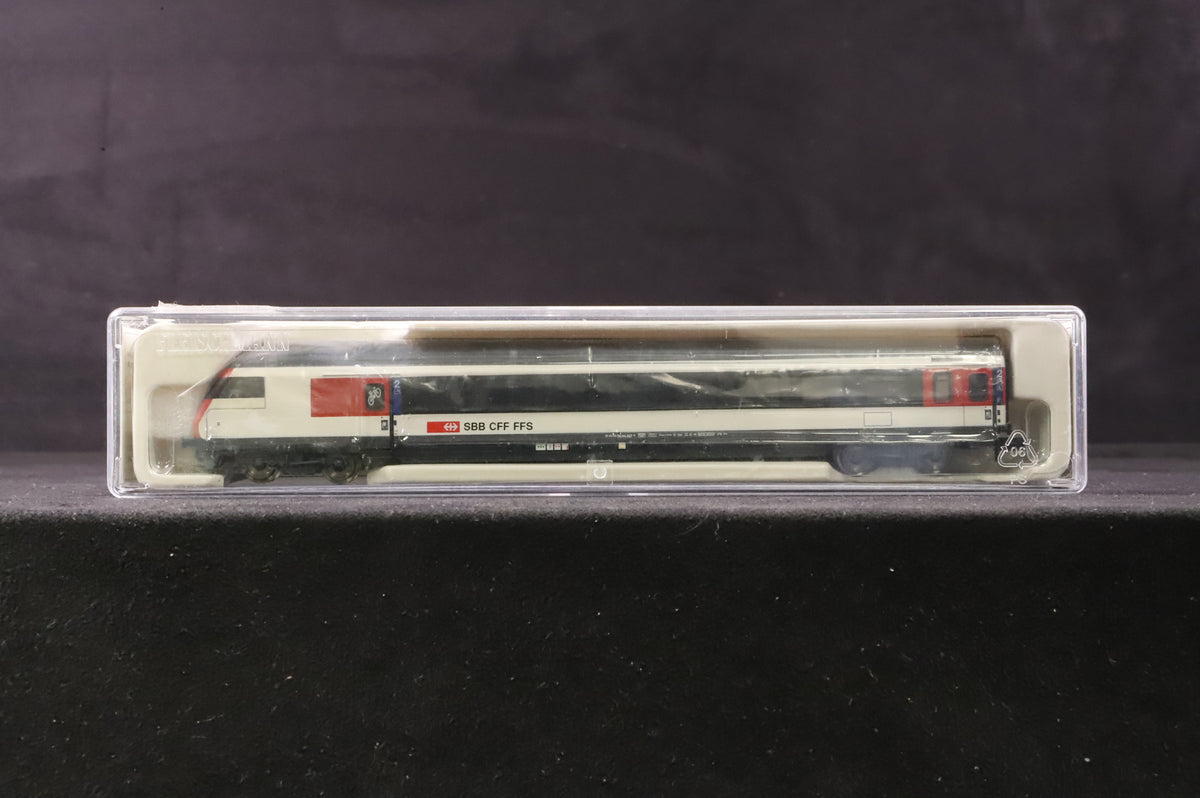 Fleischmann N Gauge 890181 EW IV Driving Trailer in SBB White/Black/Red