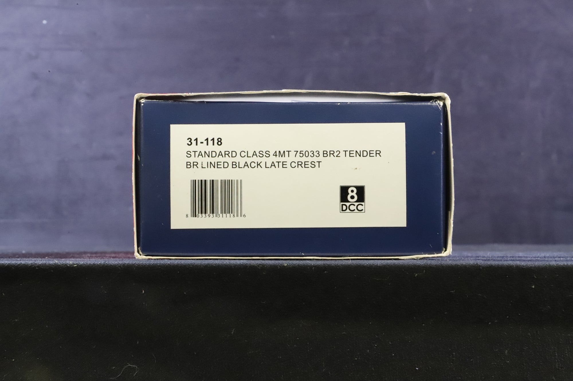 Bachmann OO 31-118 Standard 4MT 75033 in Lined BR Black w/ BR2 Tender & Late Crests - Weathered