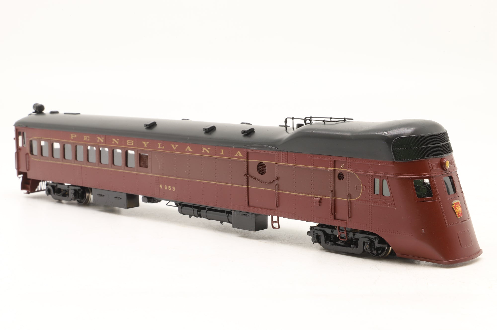 NJ Custom Brass/GOM HO Brass PRR Gas-Electric 'Doodlebug' Railcar #4663 w/ Streamlining