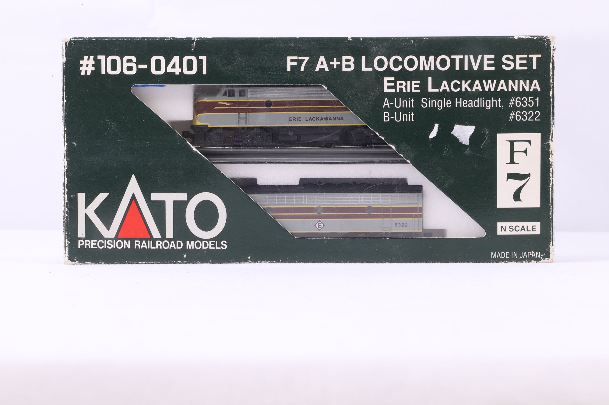 Kato N 106-0401 F7 A+B Set Erie Lackawanna '6351' & '6322'