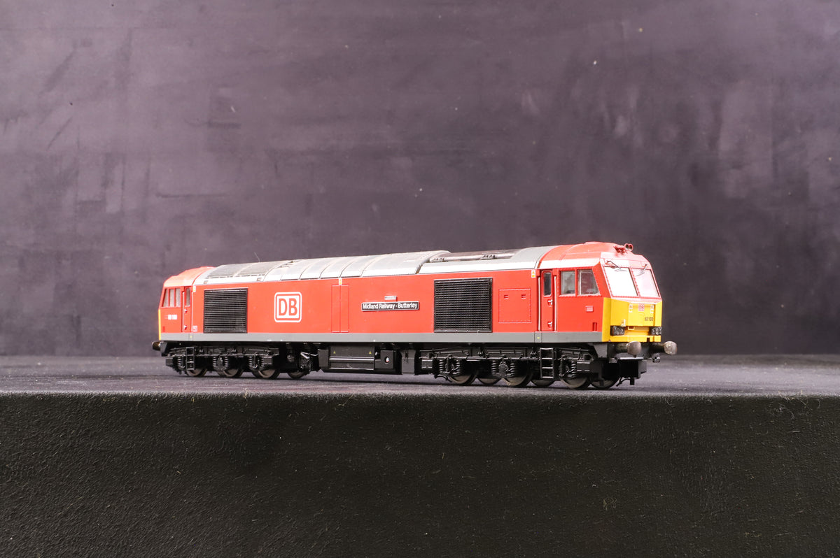 Hornby OO R3884 Class 60 &#39;60100&#39; &#39;Midland Railway Butterley&#39; Co-Co DB Cargo Weathered DCC Sound