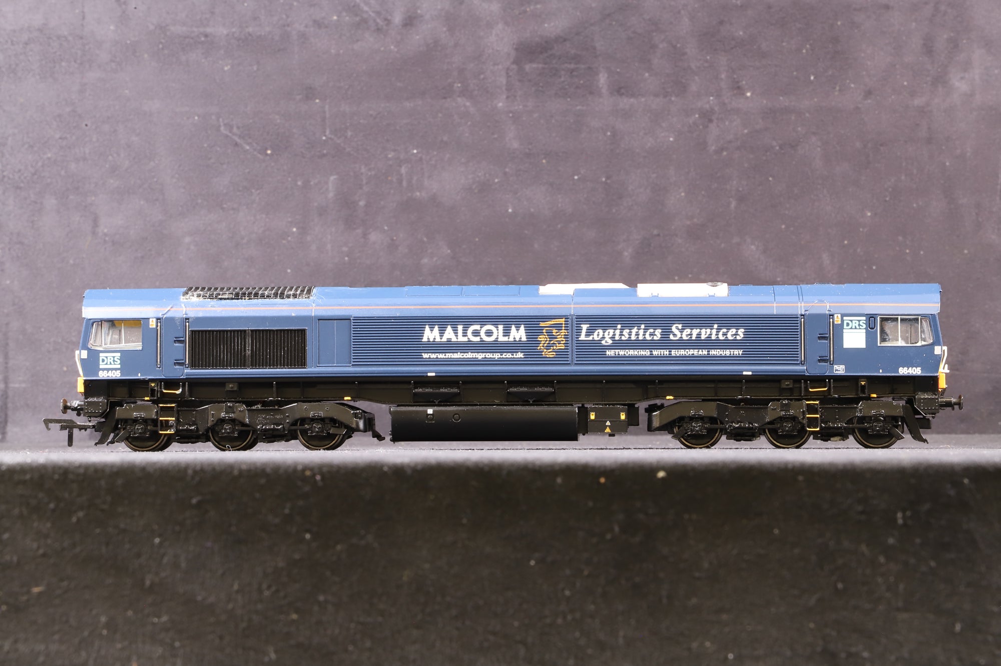 Bachmann OO 32-729 Class 66 Diesel '66405' Blue Malcolm Logistics Services, DCC Sound